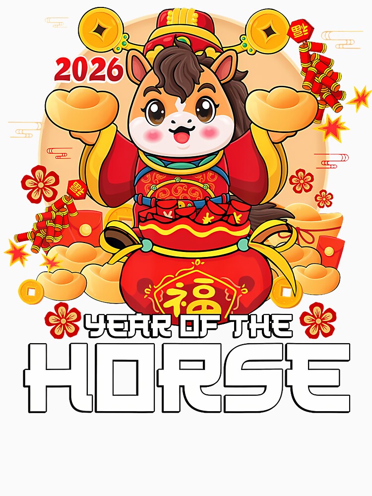 Year Of The Horse 2026 Lunar New Year Chinese Zodiac Horse by DeborahCarolyn