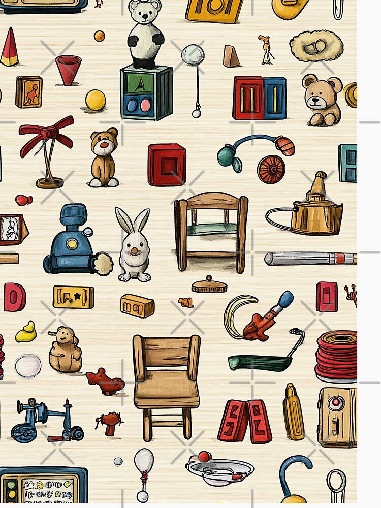 Balanced Toy Composition with Cozy Retro Feel by Piotrek0001