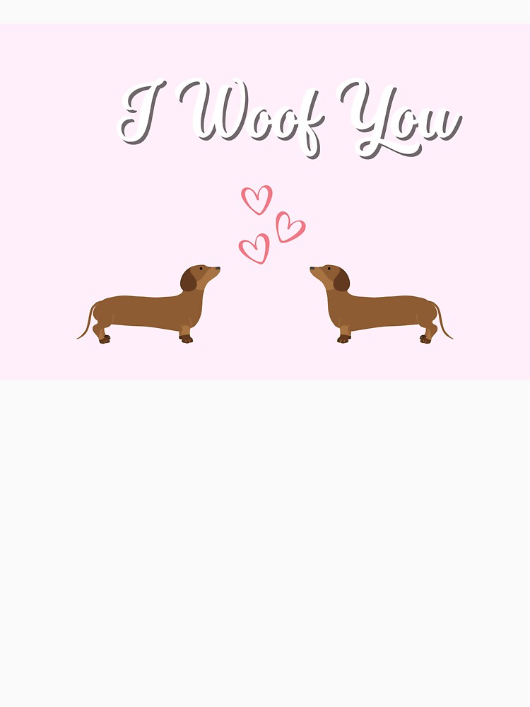 I woof you - dog lovers print by dreammeme