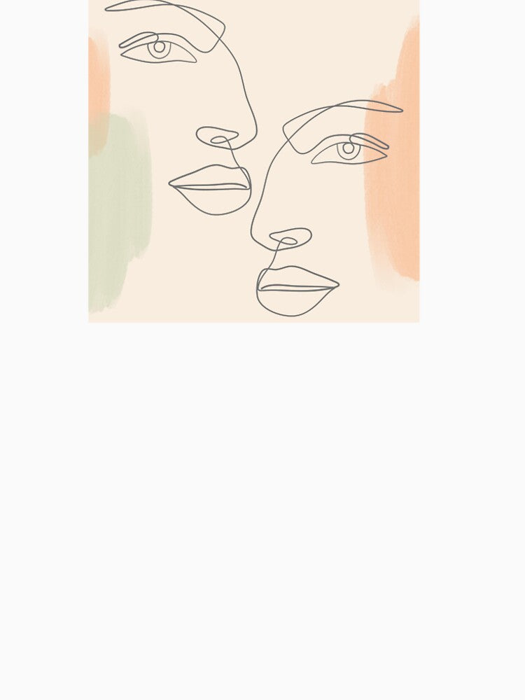 Minimalist Faces Lineart Design by PrintyRelatable