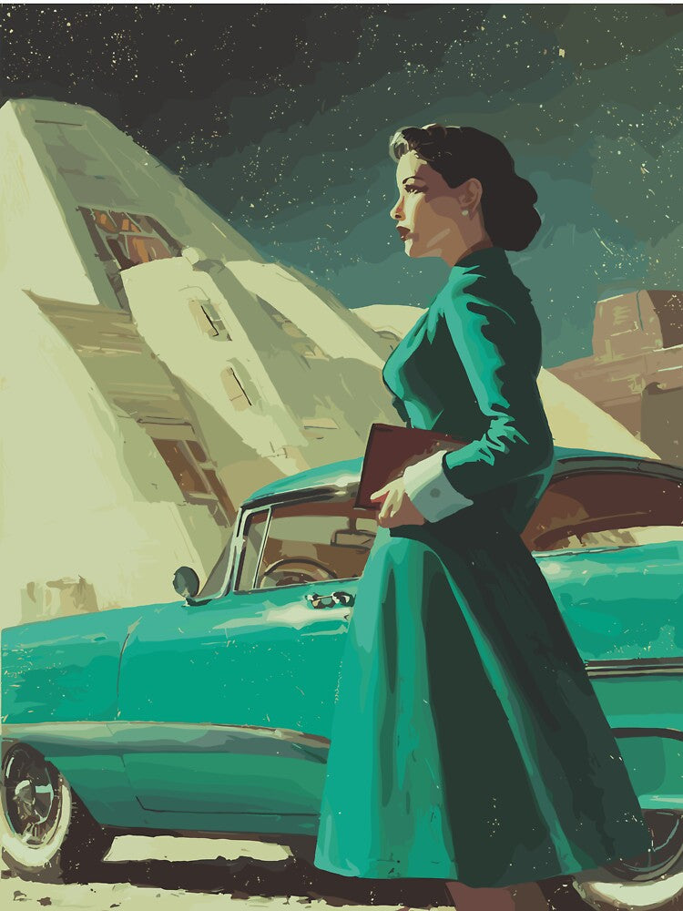 Midnight at the Monolith - 50s Retrofuturism by bapupa