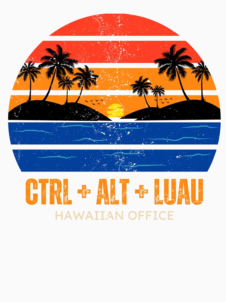 CTRL + ALT + LUAU – Funny Matching IT Nerd Hawaiian Office Shirt by boundlessly2art