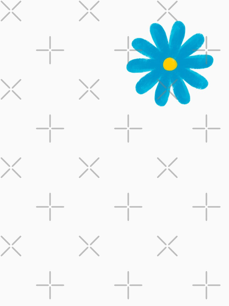 Blue Painted Flower Aesthetic by TVserious