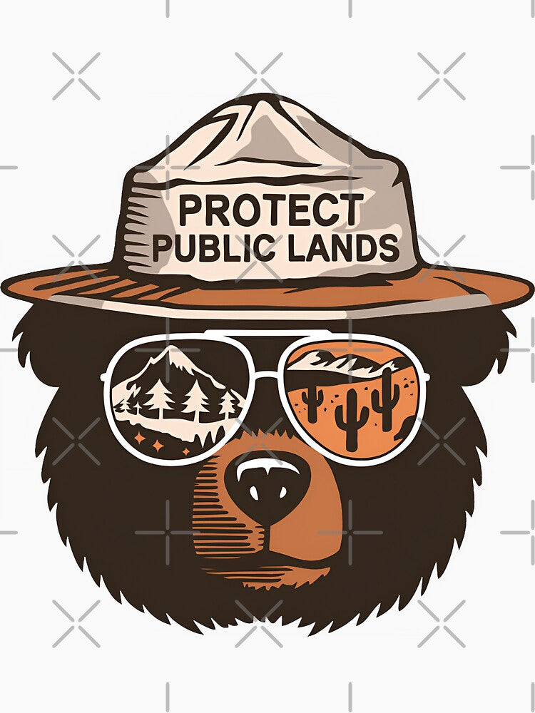 Protect our public lands - resist smokey the bear national parks awareness by SimsimahLaughs