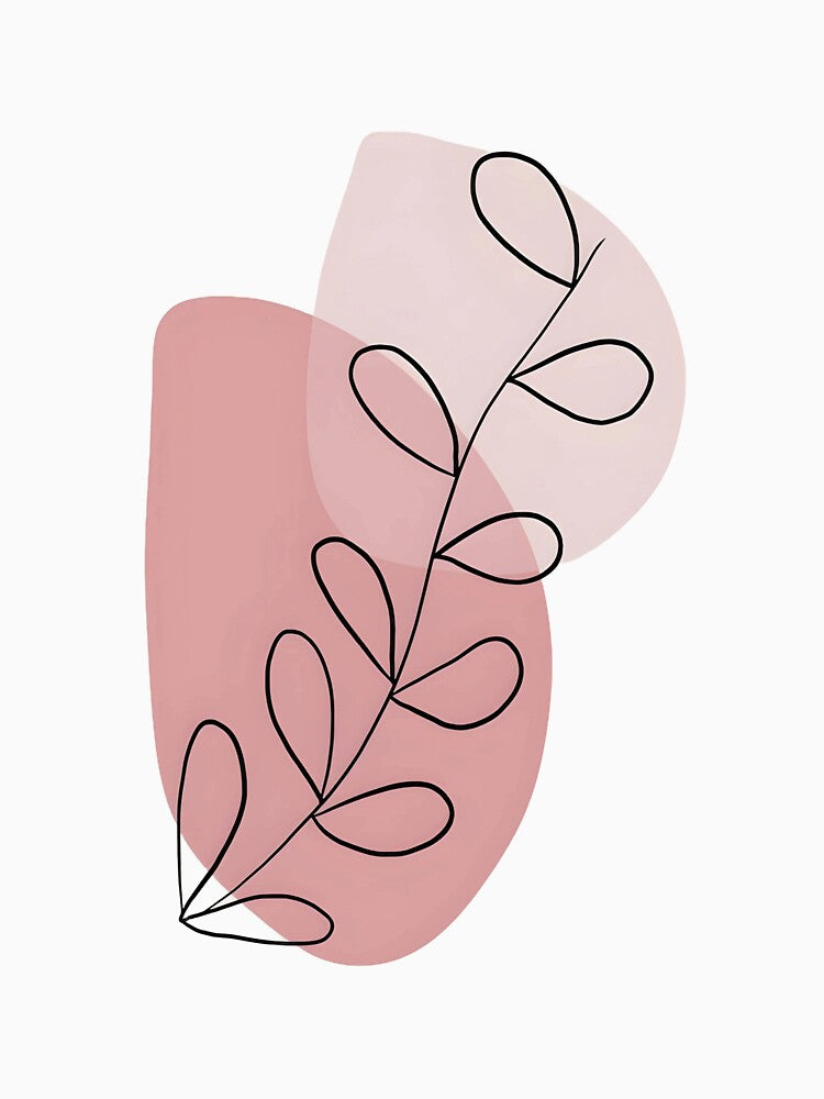 Minimalist Floral Line Art | Elegant Modern Abstract Design by RadiantGraphics