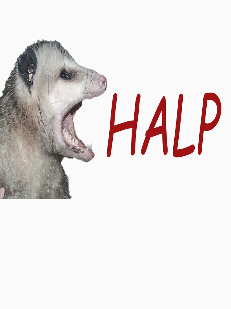 HALP OPOSSUM by royalblewitup