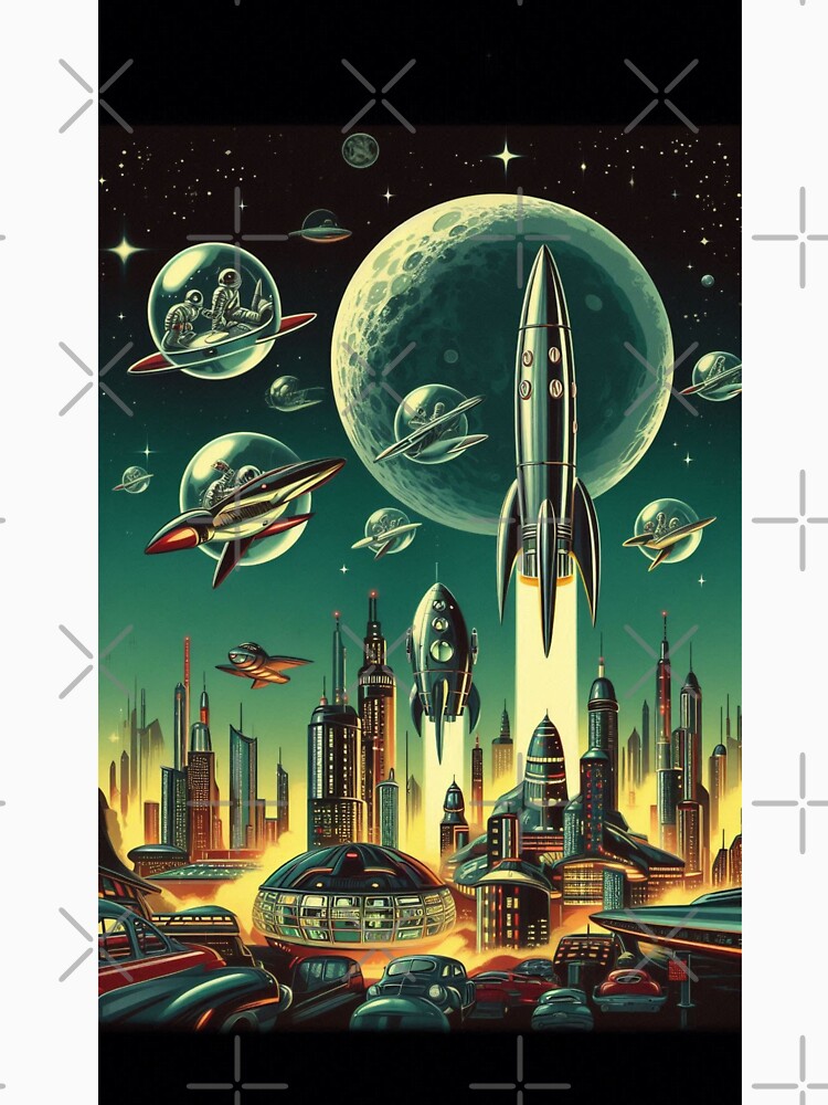 retro futurism in space by Dominika Farkašová