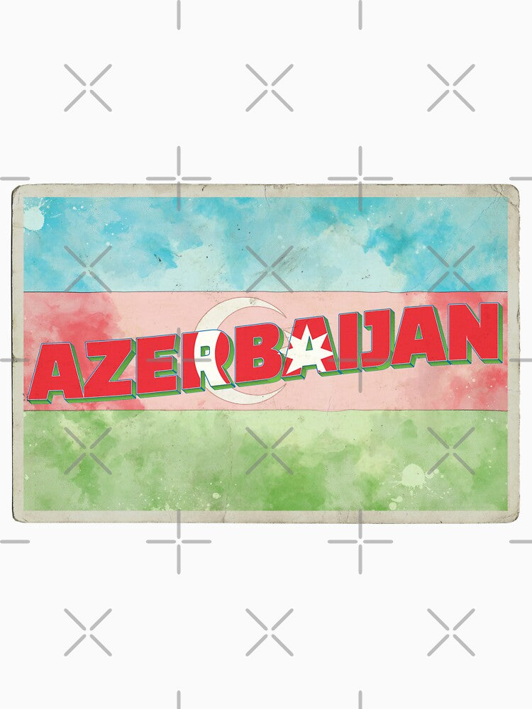 Azerbaijan Vintage style retro souvenir by DeveloperProp0