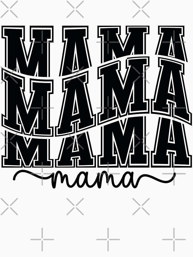 Mama Mama Mama Mama - Mom Quotes Retro Vintage Aesthetic Cute Motherhood Mother Day Gift by FuzionRaptor