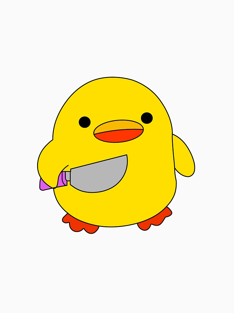 duck holding knife by neodrip
