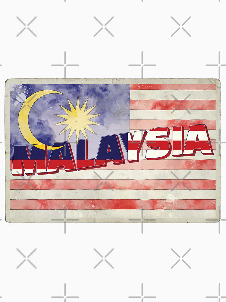 Malaysia Vintage style retro souvenir by DeveloperProp0
