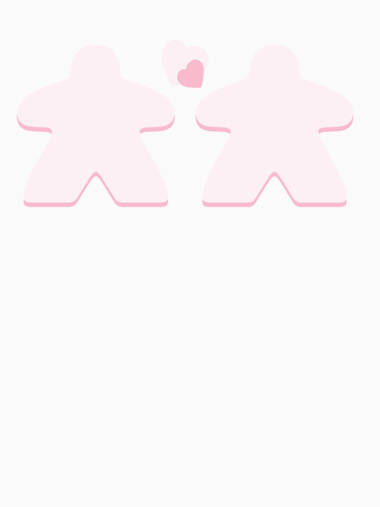 Pink Heart Board Game Meeple Love Valentine Pattern by BeamGeeks