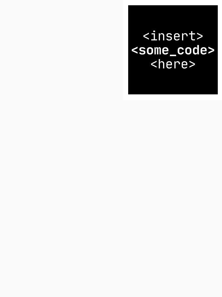 Code-Themed Sticker - Insert Some Code Design for Programmers by Early Career Designs