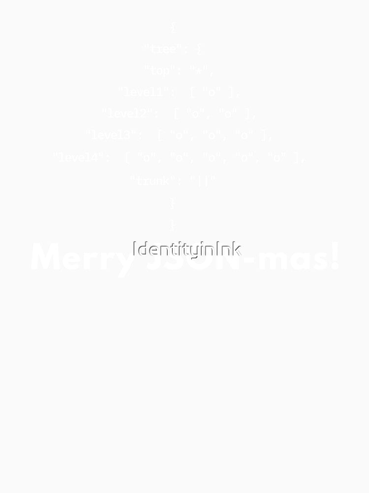 Merry JSON-mas - Funny Programmer Christmas Design by IdentityinInk