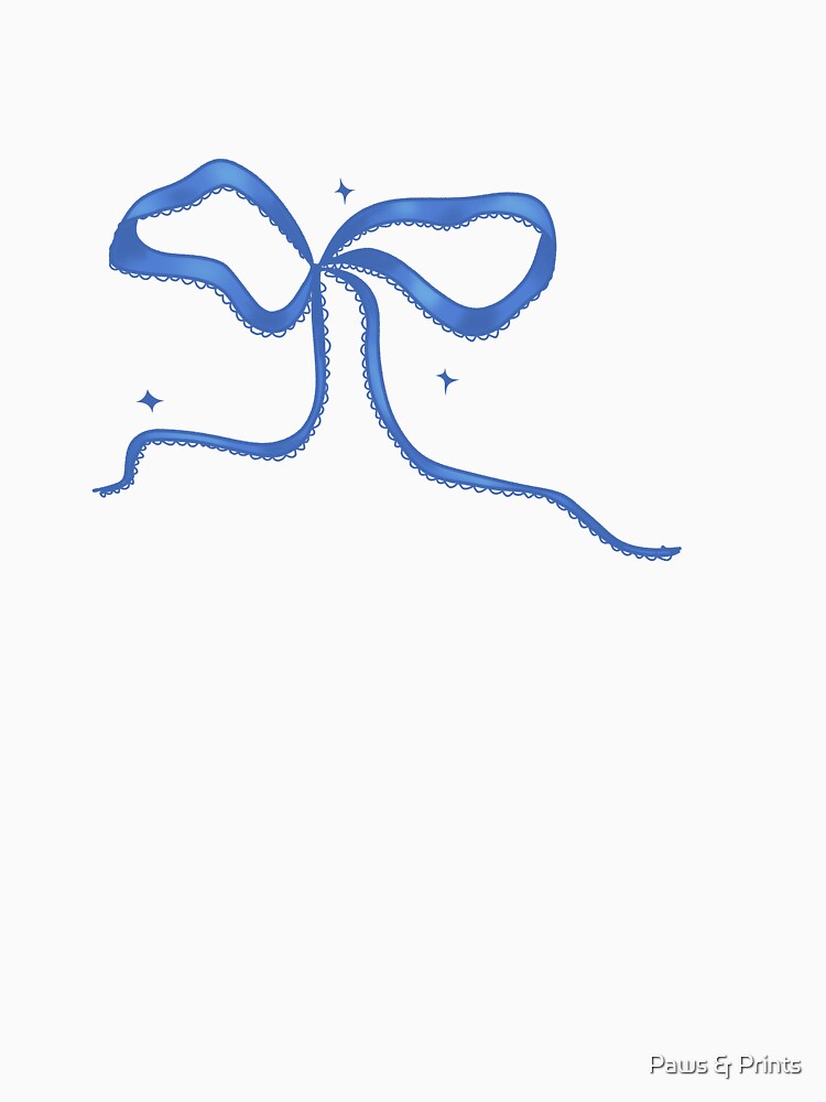 Blue Velvet Bow by Paws & Prints