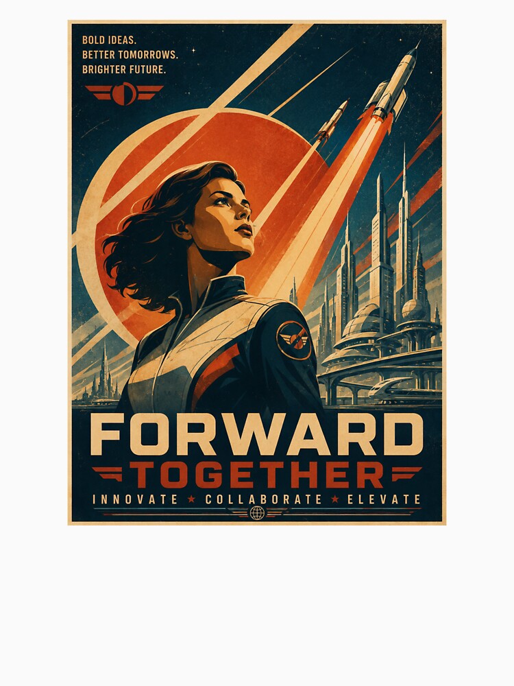 Forward Together – Retro Futurism Space Propaganda by Fleetwood1994