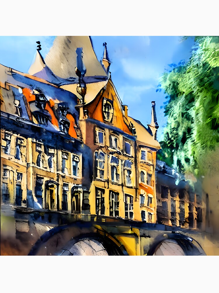 Western Europe Belgium Painting 2 by worldtableau