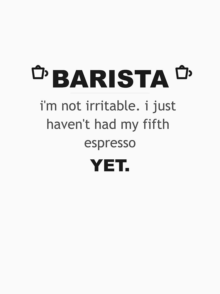 WhumbleCo Funny Barista Gift | I'm not irritable by WhumbleCo
