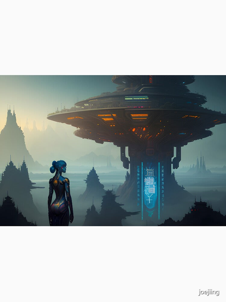 Oriental futuristic Vision 4 - Cyberpunk by joejiing
