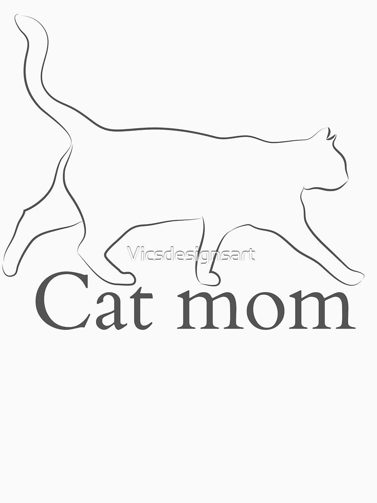 Cat mom by Vicsdesignsart