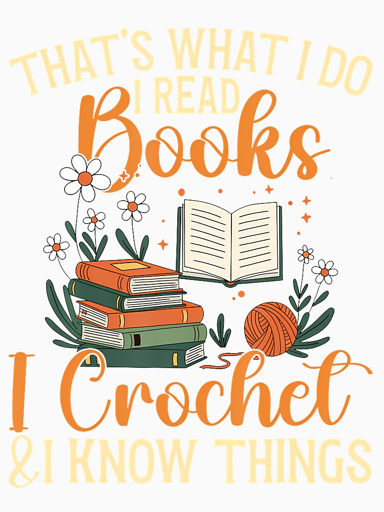 Knitting Crocheting Reading Books Yarn For Knitter Crochet by oglesum
