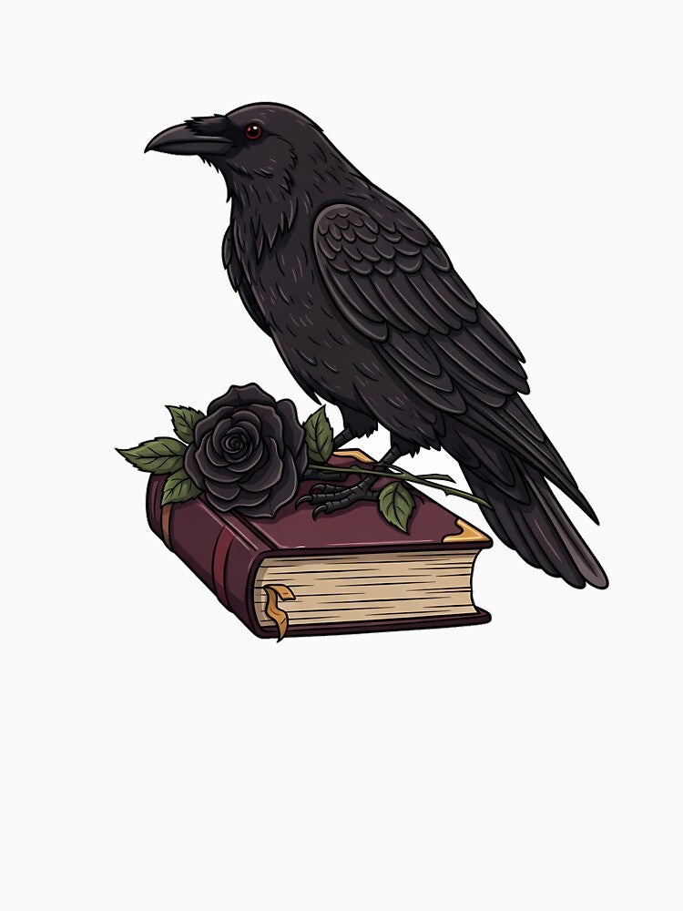 Spellbook Rose Raven by IllumeInk