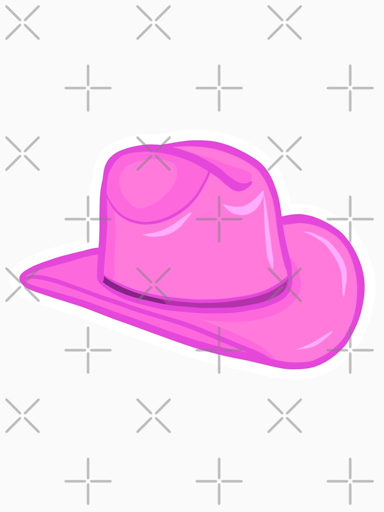 Pink Cowboy Hat by RobertsArtCo