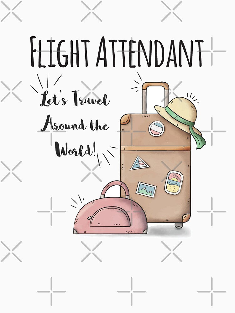 Flight Attendant Let's Travel Around The World by 4AllTimes