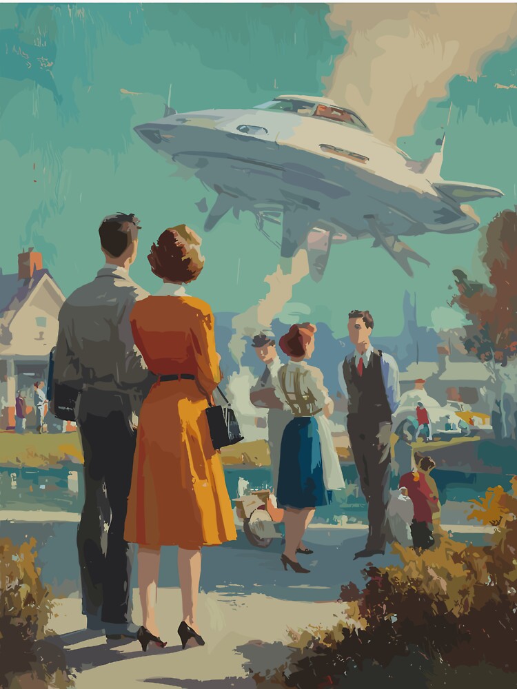 The Neighborhood Arrival - 60s Retrofuturism by bapupa
