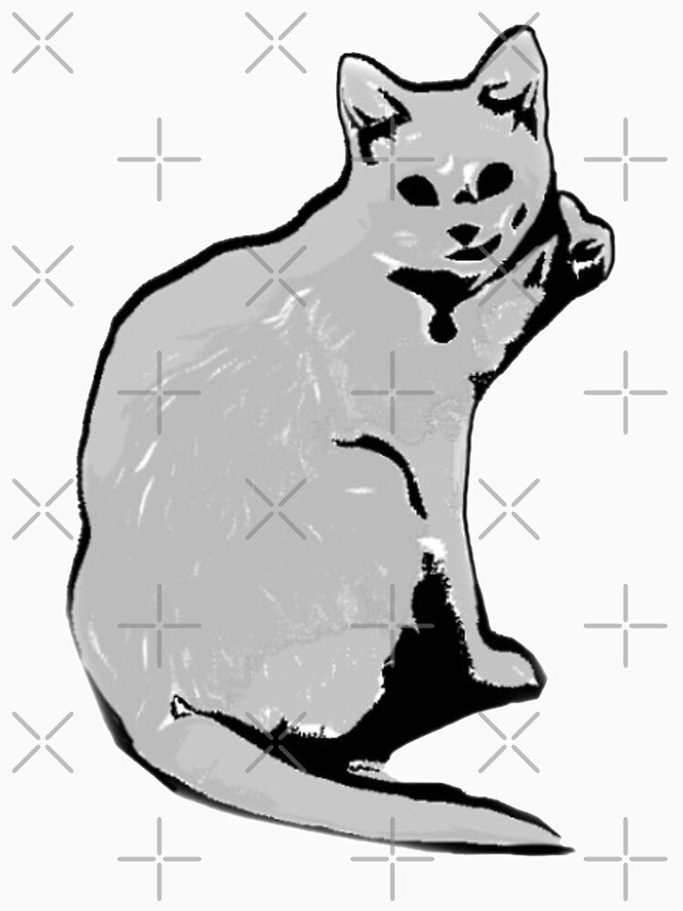 Grey Cat / kitty by Meritade
