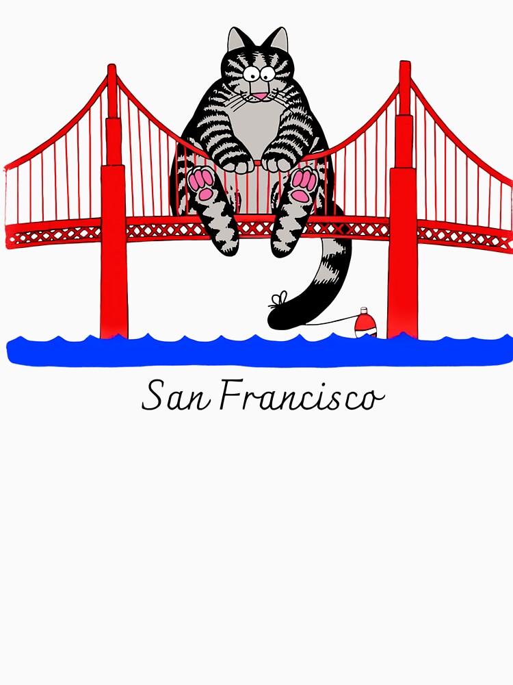 Ryan Gosling Cat Golden Gate Bridge Cat Lover by AlvinObrien