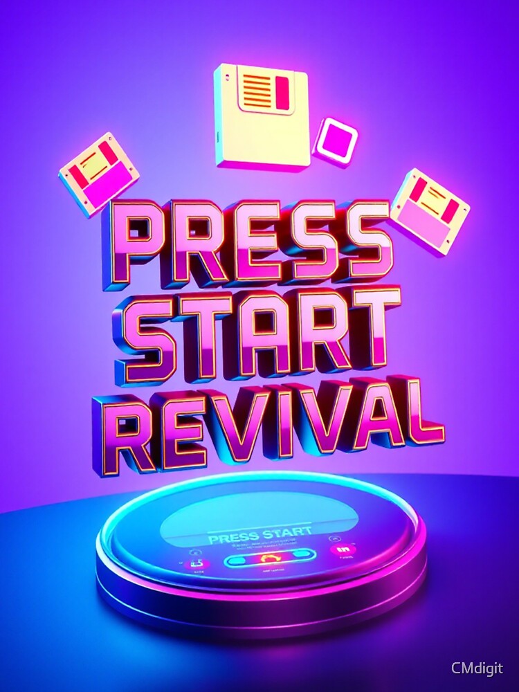 Press Start Revival – Retro Gaming Chrome Aesthetic by CMdigit