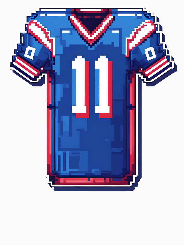 Cute Pixel Football Jersey Icon with Number 11 by BankMano