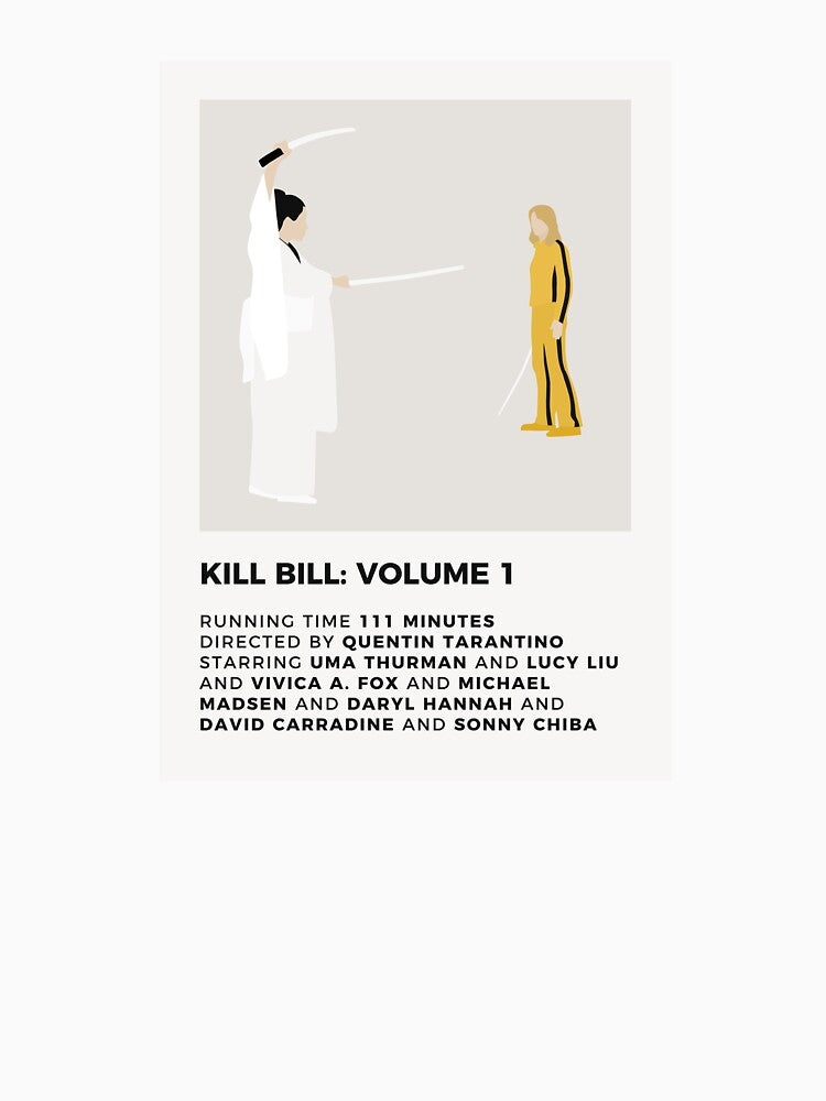 Kill Bill Minimalist Poster by honeydesigns