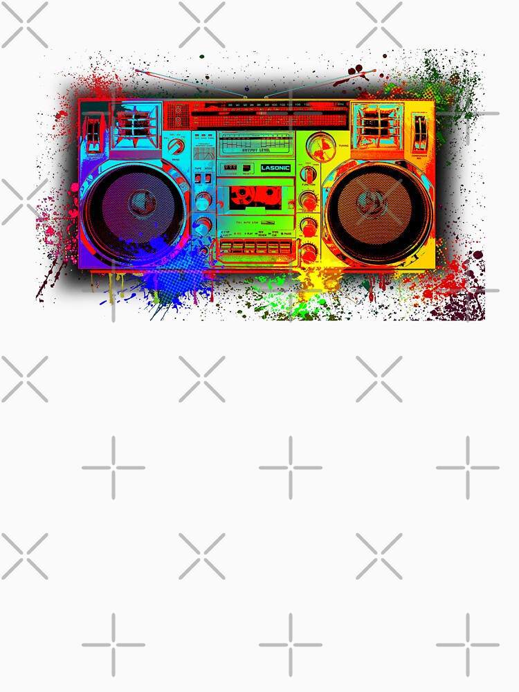 Colorized Ghetto Blaster - Boombox Dance Music by -Koleidescope