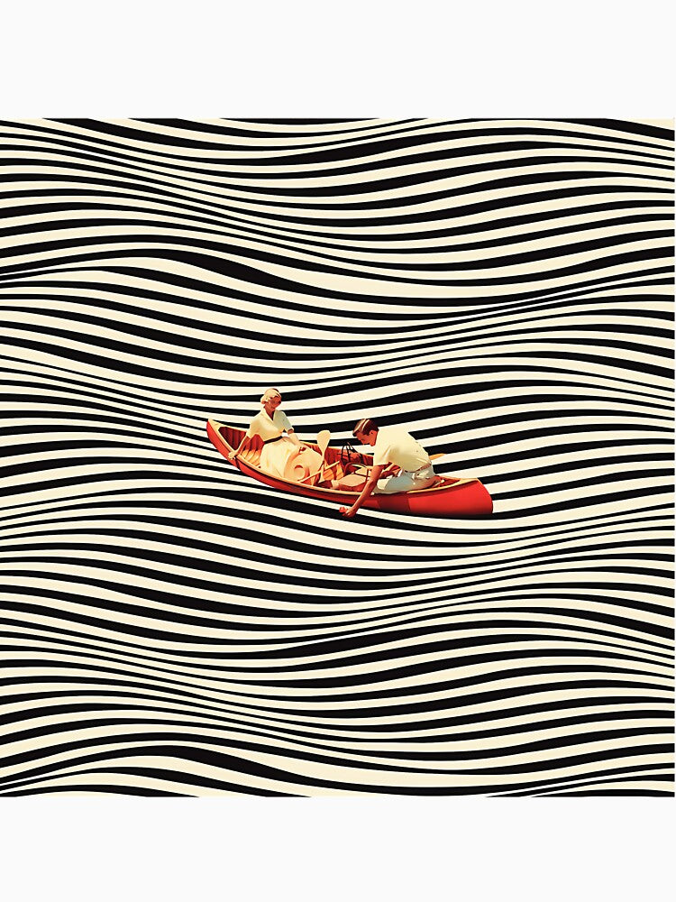 Surreal Boat Ride Abstract Optical Illusion Art by pmthjvoo74