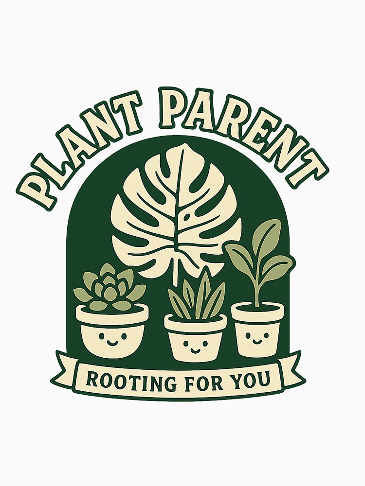 Plant Mom & Dad • Monstera & Fiddle Leaf • Succulent Lover • Funny Pot Humor • Houseplant Aesthetic Tee & Sticker by DavidMay