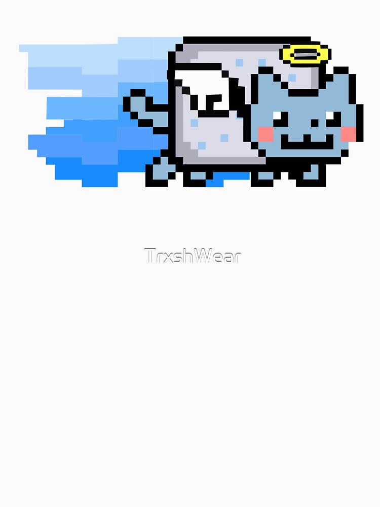 Angel Nyan Cat Pixel Art Y2K Retro Internet Aesthetic by TrxshWear
