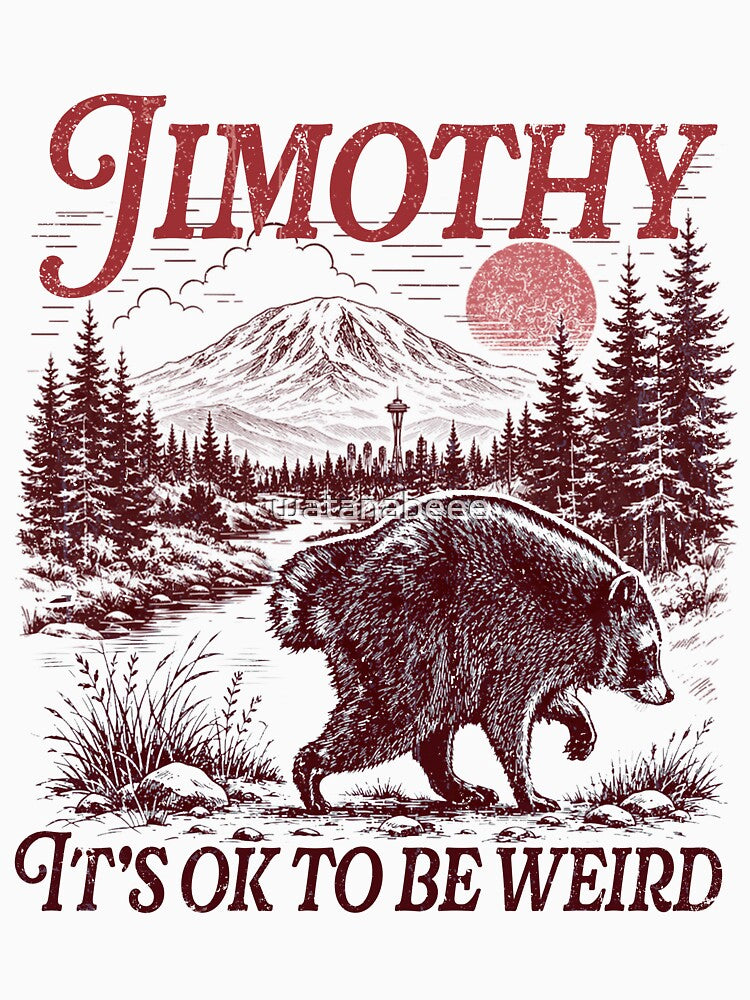 jimothy raccoon Stay Weird viral It's ok to be weird by watanabeee