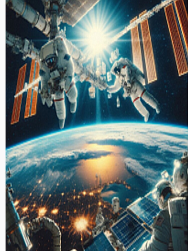 ISS Astronauts Space Walking by MajesticPx