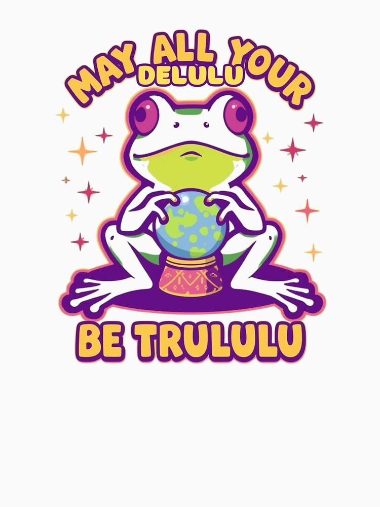 Delulu  meme stickers| Delulu Is The Solulu Sticker | Funny Meme Aesthetic | In My Delulu Era 2026 | Kpop Delusiona Frog Vibes v3 by CosmicNook1