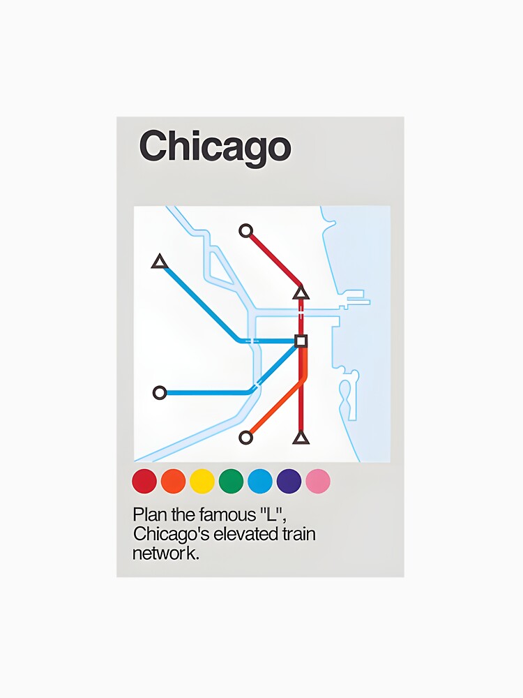 Mini Metro Chicago Map by Vickers01