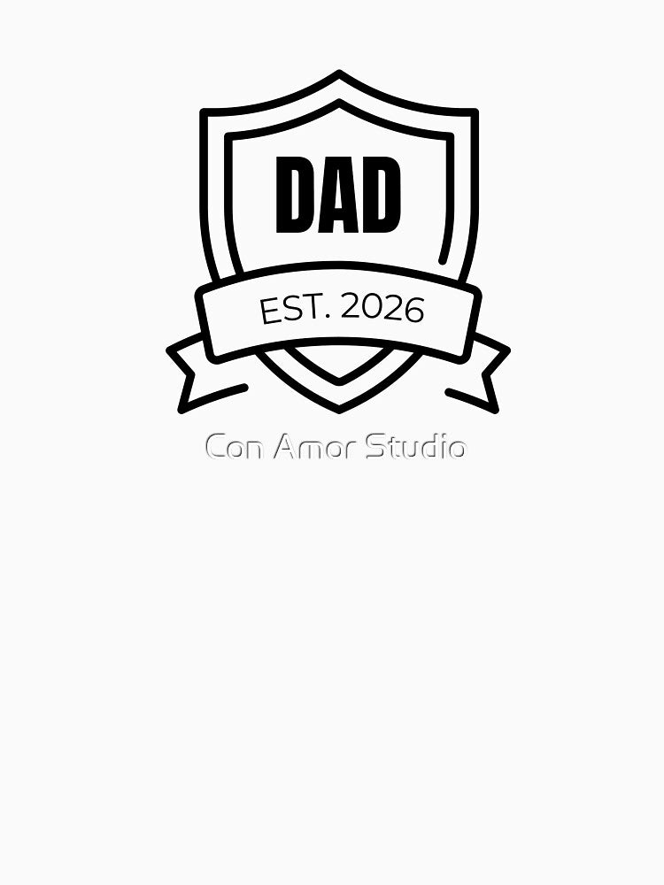 Dad Established 2026 – New Dad Gift First Father’s Day Vintage Retro Design by Con Amor Studio
