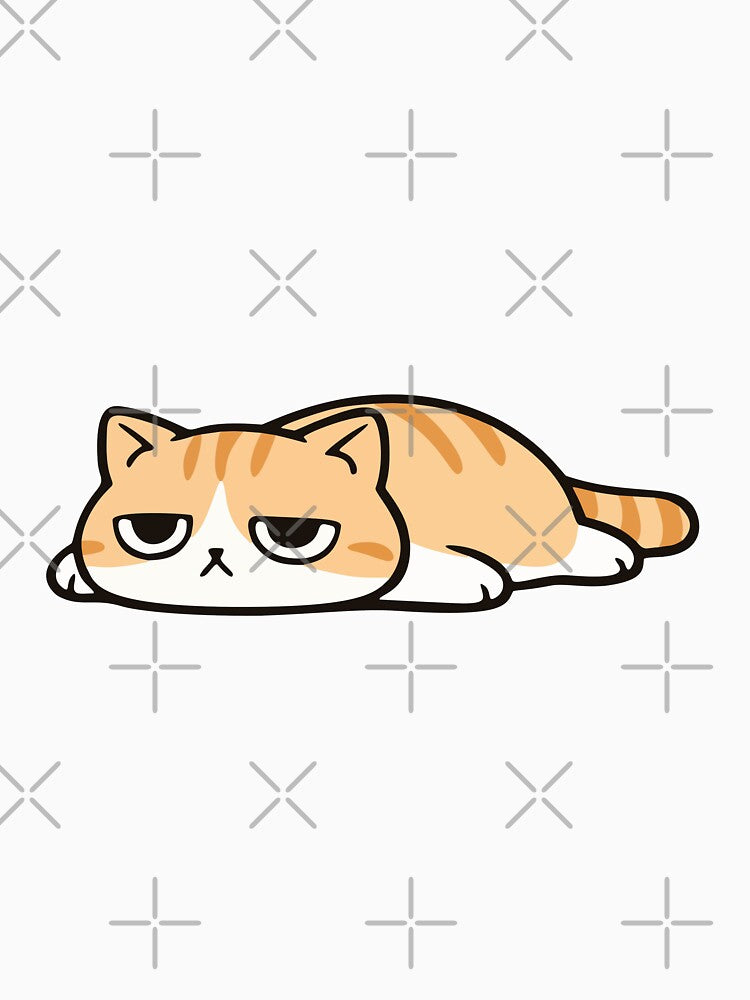 Lazy Loaf: Sleepy Orange Tabby Cat by arfindo-indra