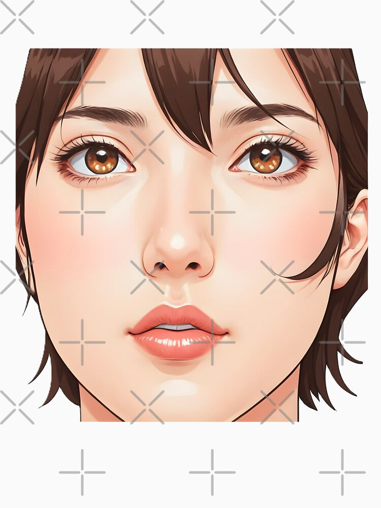 Minimal Anime Face Line Art – Expressive Minimalist Character Design - 2 by RELAX STATION