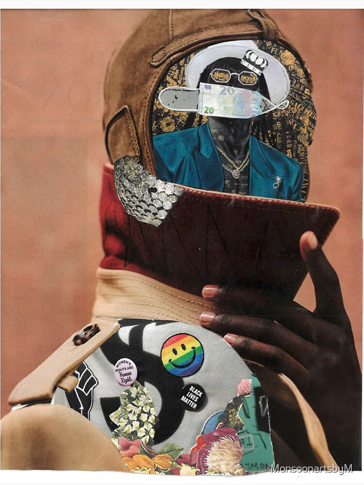 Portrait of a Beloved Black Man by MonsoonartsbyM