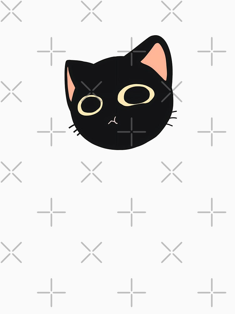 Smushed Face Black Cat by Deep Descent