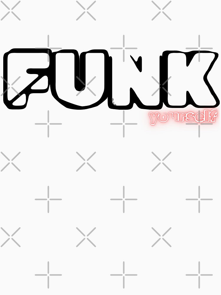 Retro Funk Yourself Face A | Vintage Music Vibes Statement Apparel by SeNsArtGallery