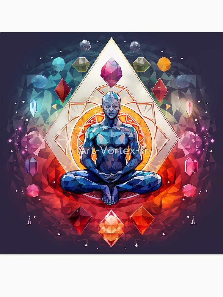 "Harmonious Vibes: Chakra Meditation with Crystal Energy" by Art-Vortex-fr