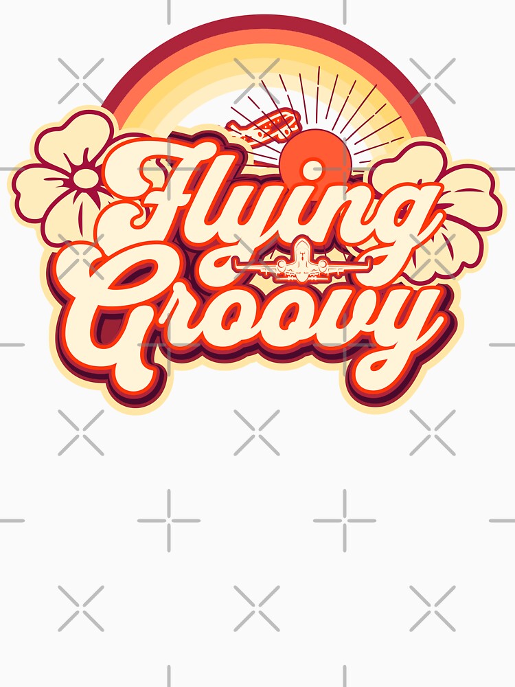 flying groovy design for pilots, flight attendants, stewardess and enthusiasts by AviationArtists